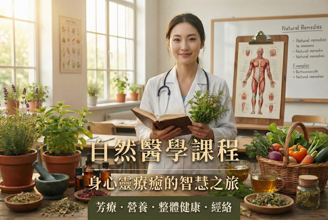 自然醫學課程推薦｜自然醫學實務課程（線上課程）學習自然醫學專業，開啟你的健康斜槓事業！